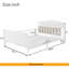 Structure de lit plateforme en métal avec lumière, lit en métal pour enfants avec tête de lit tapissier et rangement-414528740-414528743
