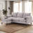 L-Shaped 78" Convertible Sofa with Storage Ottoman for Small Spaces-653085116
