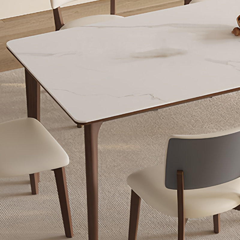 Rectangular minimalist dining table, 29.53"H x 70.87"L x 31.5"W