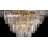 23 in. Gold 6-Light Modern Luxury Crystal Chandelier for Living Room, Dining Room & Bedroom-27812789