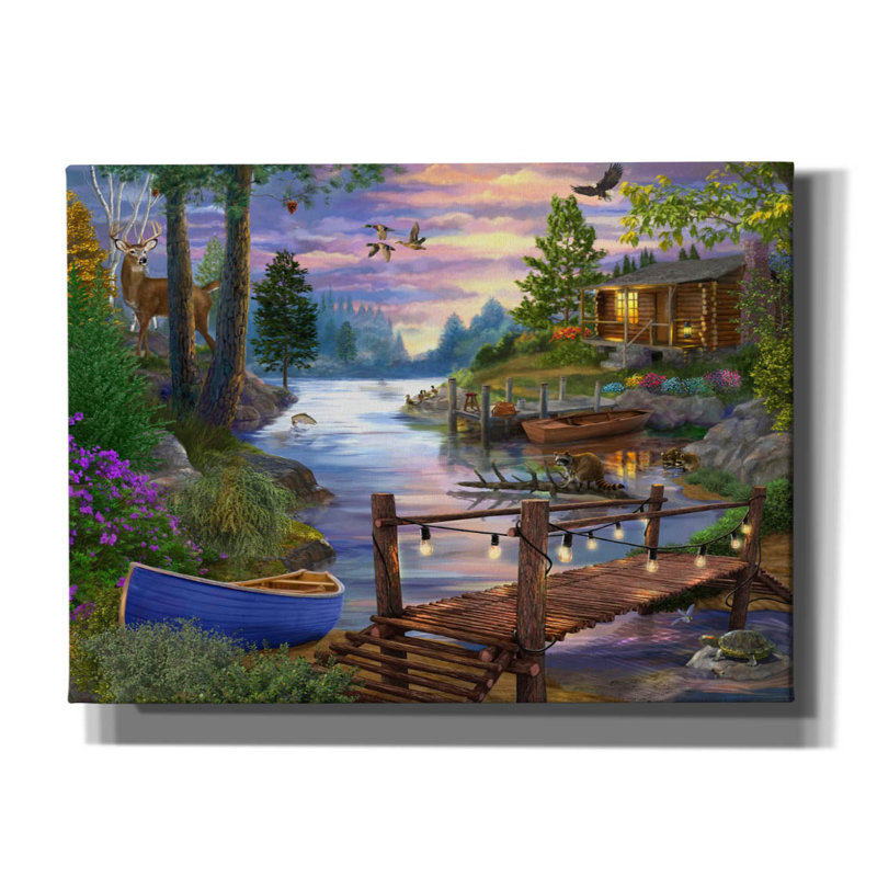 «Millbridge Pines» par Bigelow, H 40 po x l 54 po x P 1,5 po