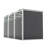 Garbage Bin Shed Stores 3 Trash Cans With Pneumatic Support Rod, With Lockable Doors & Waterproof Lid Chain, For Patio,Garden,Backyard,Grey-123950781