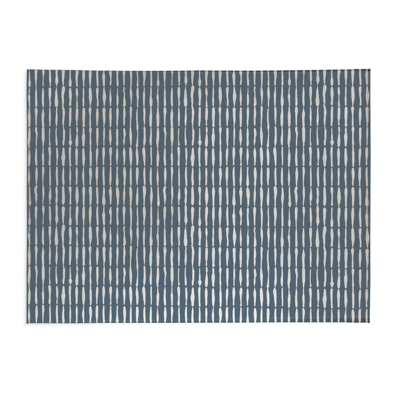 Chuck Indoor Doormat, 36" W x 60" L, Blue