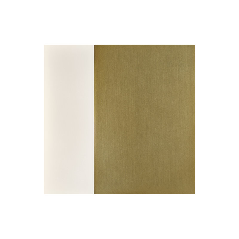 1 - Light LED Flush Mounted Sconce, Aged Brass