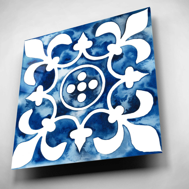 " Cobalt Tile III " by Grace Popp, 12" H x 12" W x 0.13" D