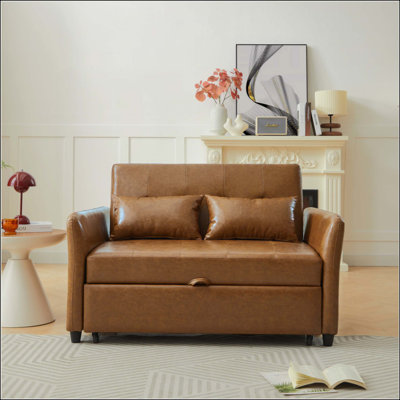 Convertible Sleeper Bed, Adjustable Oversized Armchair With Three USB Ports For Small Space