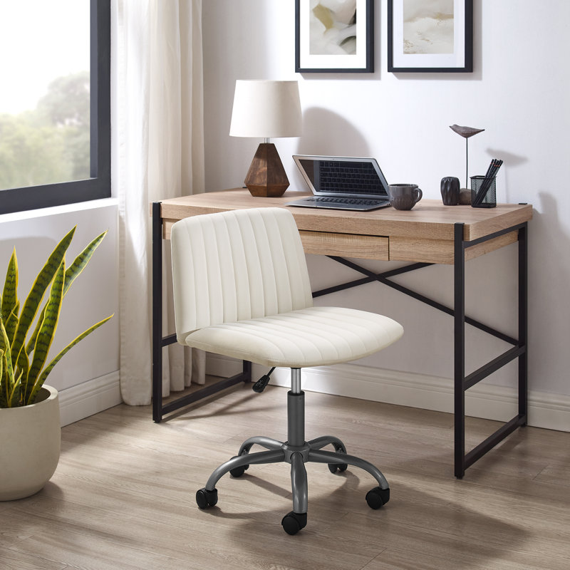 Ebern Designs Office Chair, Cream