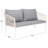 Dante Rope Patio Loveseat-1678385785