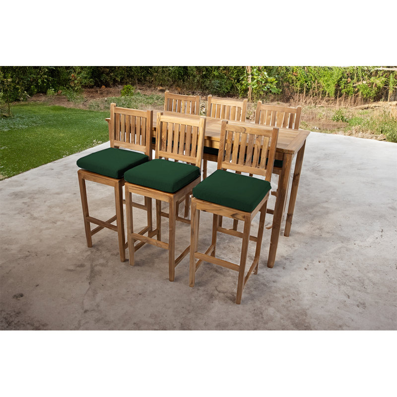Huntington 7 - Piece Solid Wood Dining Set, Camel