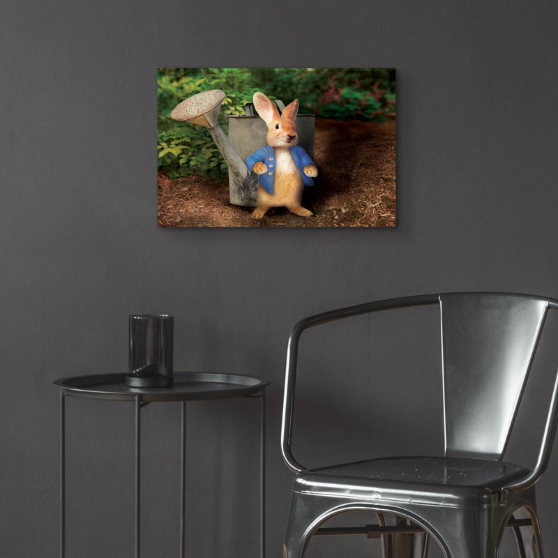  «Peter Rabbit 2» par John Hovenstine, art mural en verre acrylique, 24 po x 16 po, H 16 po x l 24 po