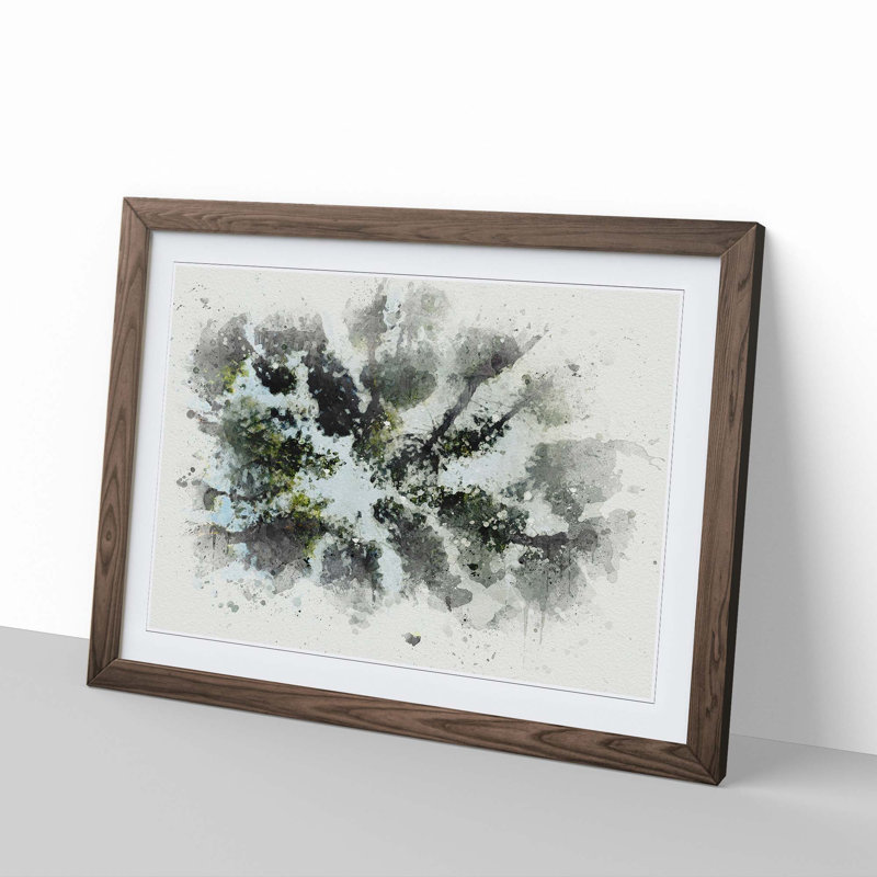 Tree Tops in Abstract - Framed Print, Walnut, 50cm H x 76cm W x 2cm D