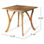 Ensemble de salle à manger d'extérieur avec coussins en bois d'acacia et en osier 5 pièces Arly