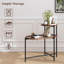 Table d'appoint moderne à 2 niveaux avec tablette de rangement en bois - Petit canapé, table de bout pour le salon