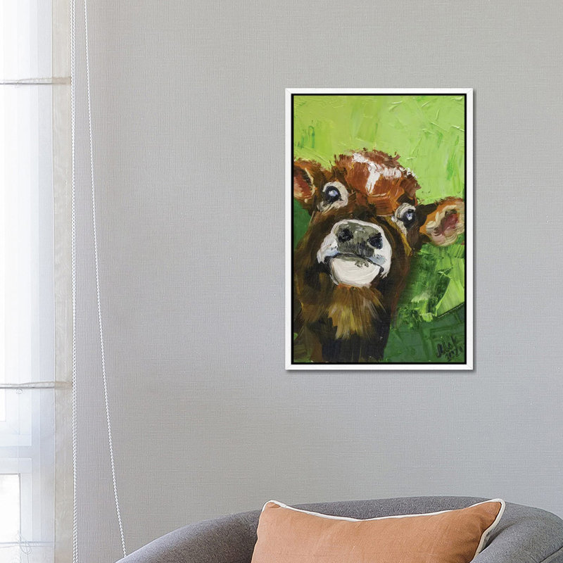 Calf by Nataly Mak - Gallery-Wrapped Canvas Giclée on Canvas, White Floater Frame, 66.04 cm H x 45.72 cm W