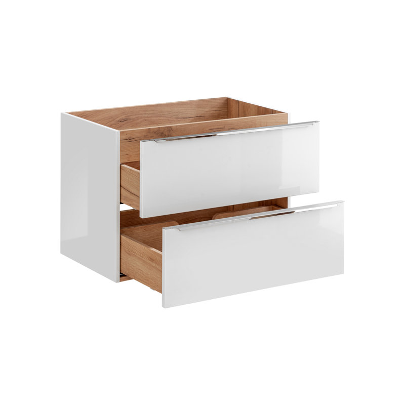 Emmerly 80cm Single Bathroom Vanity Base Only, White