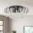 Ingberg 24" Flush Mount 6-Light Chandelier Dimmable with Crystal Chains