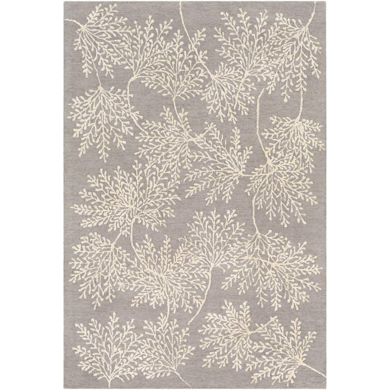 Palm Floral Indoor Rug, Rectangle 6' x 9'