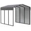 Abri d'auto en acier avec 1 ensemble de parois latérales, 10 x 15 x 9-96101650