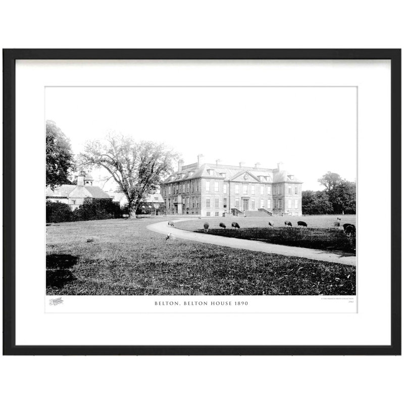 Belton, Belton House 1890 - Single Picture Frame Print, 63.3cm H x 83.5cm W x 2.3cm D