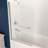 Myth 28 in. W x 56 in. H Hinged Frameless Tub Door with Tsunami Guard Technology-50305169
