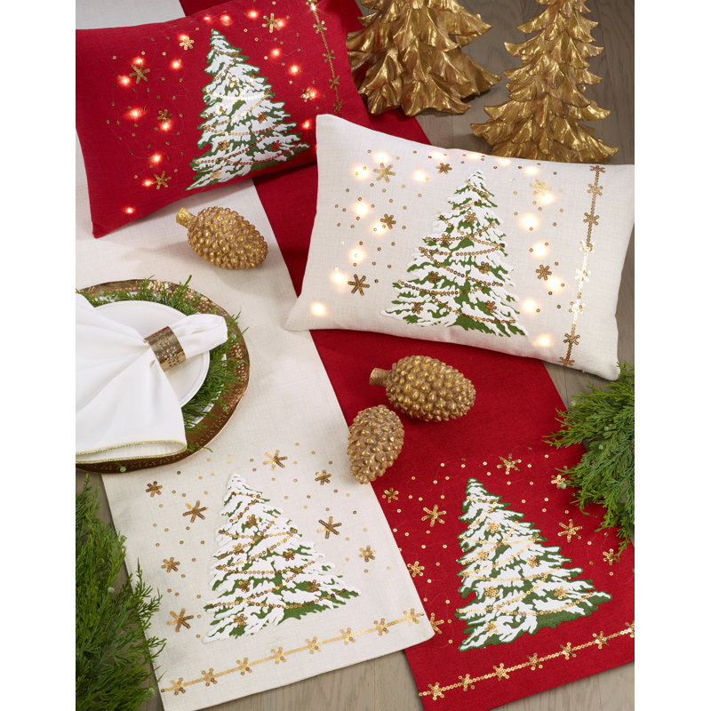 Jared Holiday Table Runner, Red