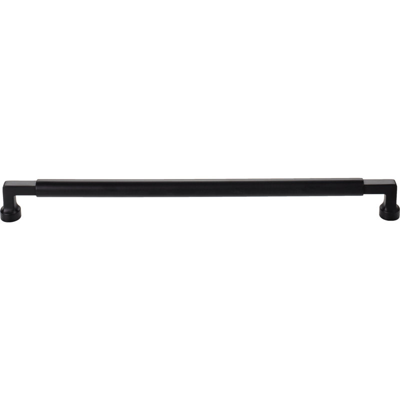 Cumberland 12" Center to Center Bar pull, Flat Black, 12" Center to Center