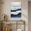 Art abstrait sur toile bleu sarcelle-107411453-107411450