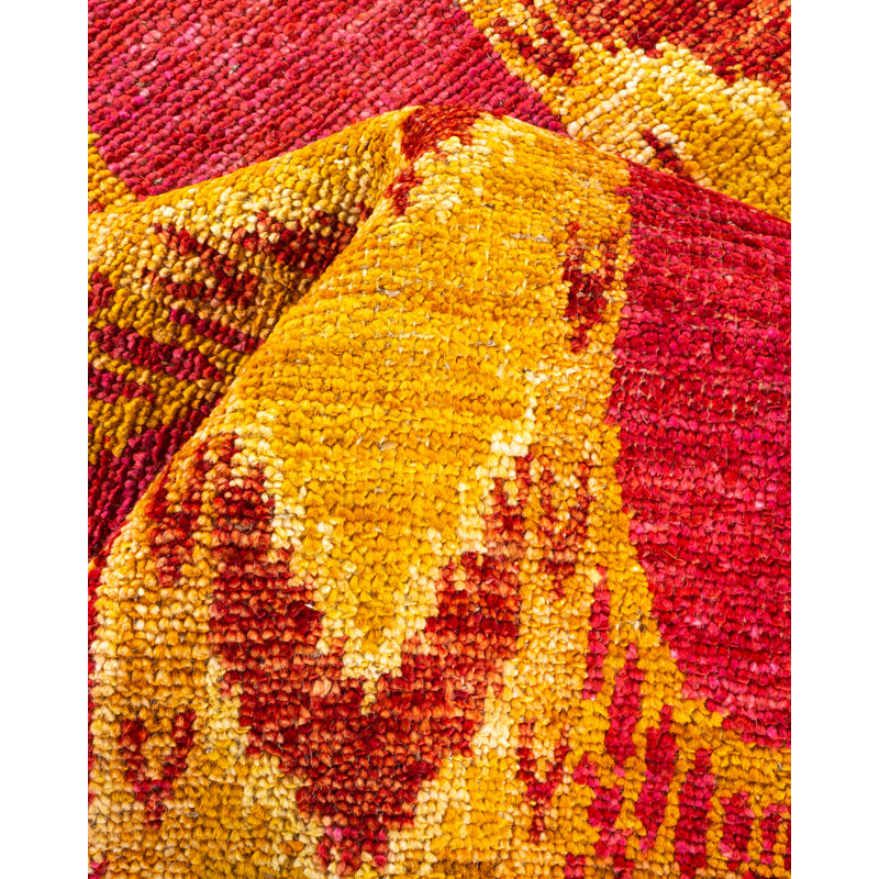 Contemporary One-of-a-Kind 5' 10" X 9' 2" Hand Knotted Area Rug