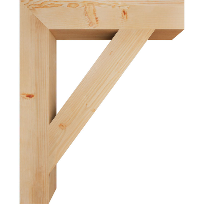 Support de bloc traditionnel, Douglas (lisse), H 42 po x l 5,5 po x P 34 po