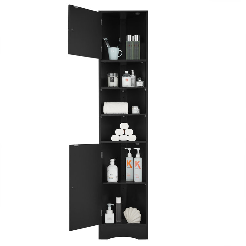 Multi-Functional Corner Cabinet, Black