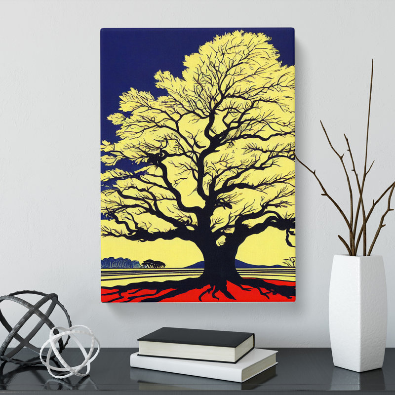Oak Tree Pop - Wrapped Canvas, 60cm H x 40cm W x 3cm D