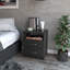 Table de chevet, deux tiroirs, une tablette