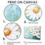 «White Daisy Sunrise Meadow II - Daisies», reproduction sur toile-117859678-117859676-117859675