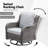 6 - Person Patio Conversation Set with Cushions-821603965-821603964