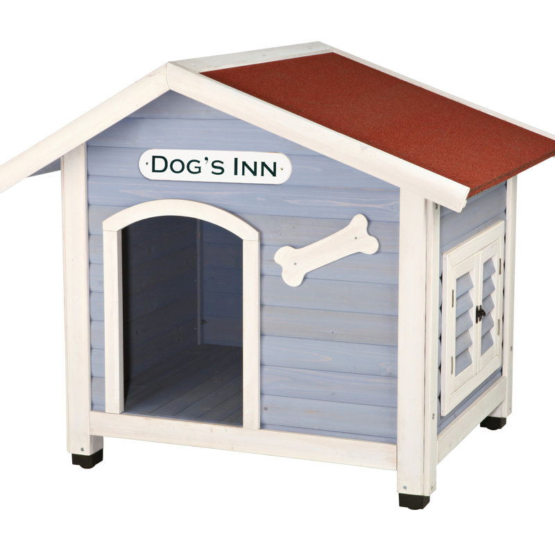 Cabane pour chien trixie Natura Dog's Inn, toit articulé, pieds réglables, moyen-grand