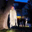 Squelette suspendu, art de pelouse d'Halloween