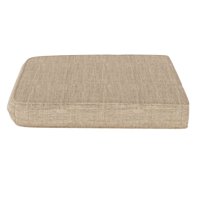 Outdoor Sunbrella® Seat Cushion, Cast Ash Sunbrella® Plainweave, 20" W x 18" D