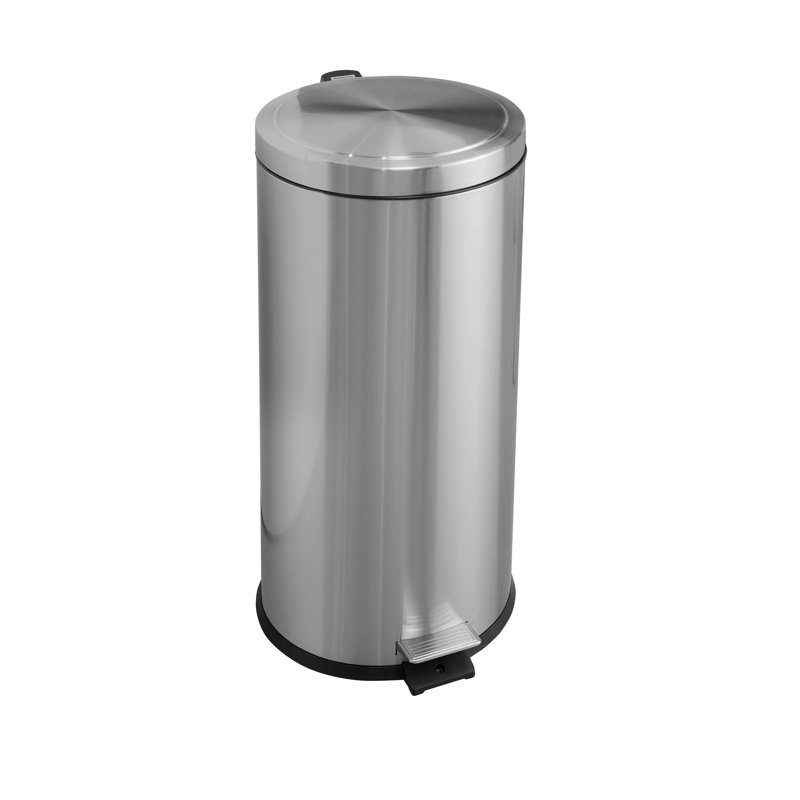 Stainless Steel 8 Gallon Trash Can