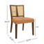 Fauteuil confortable en rotin sans accoudoirs de style Mid-Century