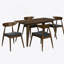 Ensemble de table de salle à manger 5 pièces, 1 table et 4 chaises d'appoint-2093785971