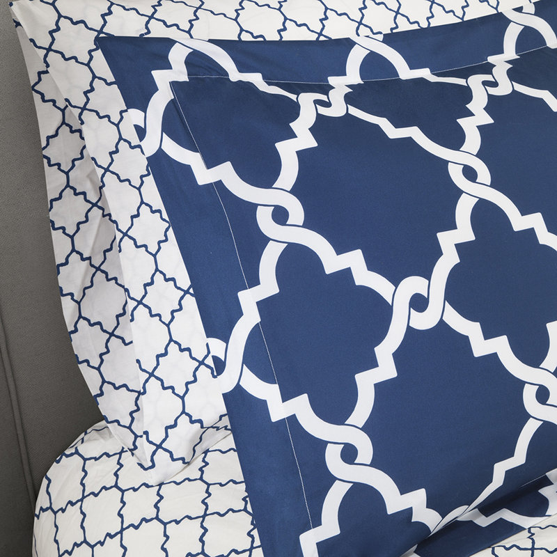 Ensemble d'édredon en polyester , Grand édredon et 8 pièces supplémentaires, Bleu marine