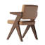Chaise en cuir Caspar, brun