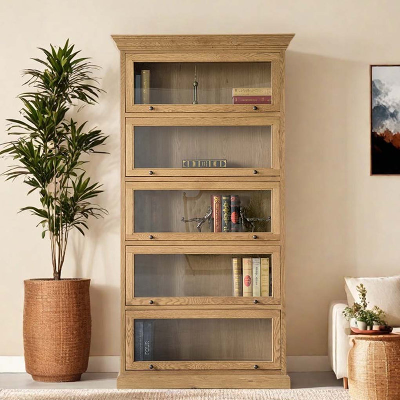 Solid Wood Multi-Layer Storage Bookcase