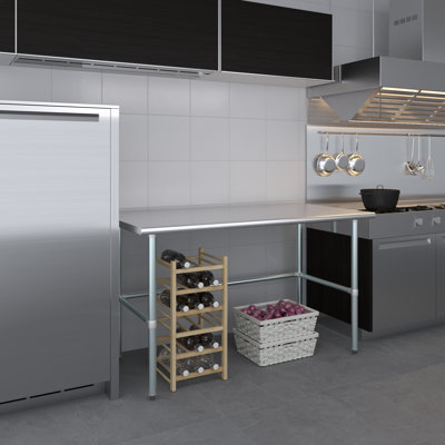 Stainless Steel Open Base Work Table