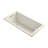 Underscore 60" x 30" Drop-In or Undermount Acrylic Soaking Bathtub with Sloped Backrest-117326813
