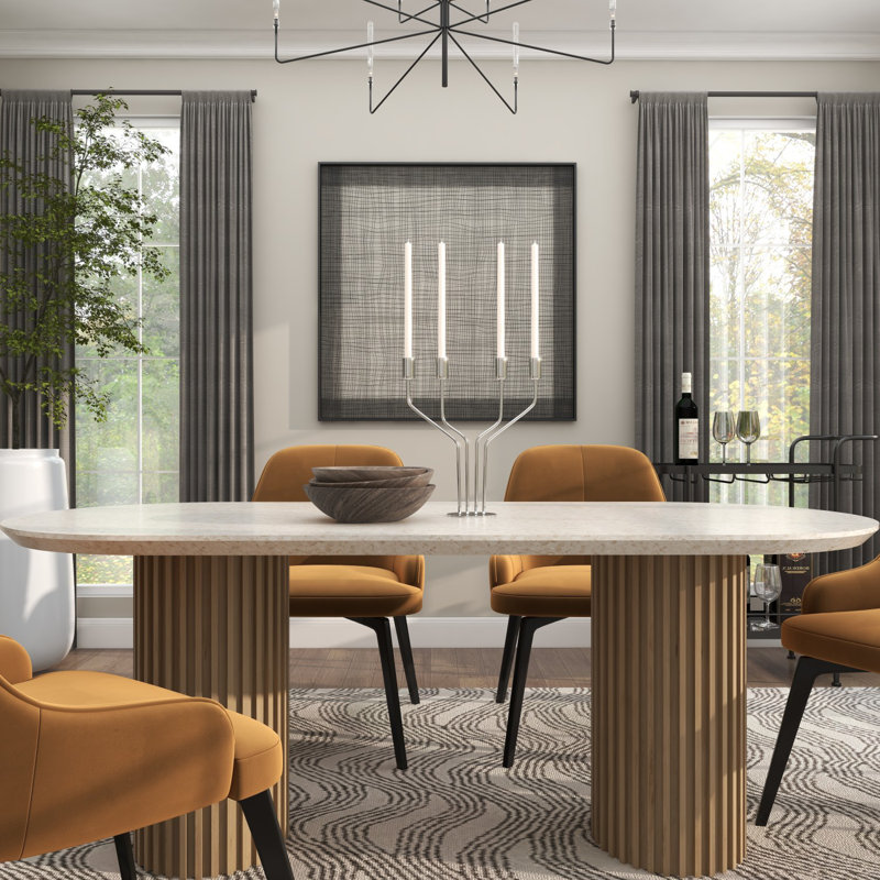 2 Piece Aluminum Tabletop Pillar Set