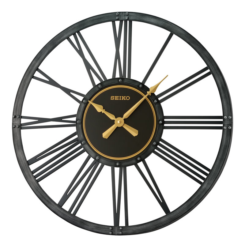 QXA764KLH Wall Clock, Black
