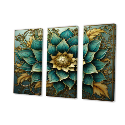 Boho, art mural toile Mandala