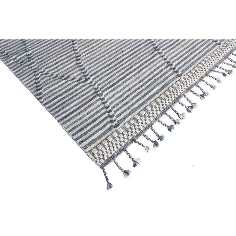 Moroccan Striped Area Rug, Rectangle 10' x 14'