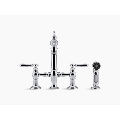 Artifacts Bridge Faucet with Side Spray